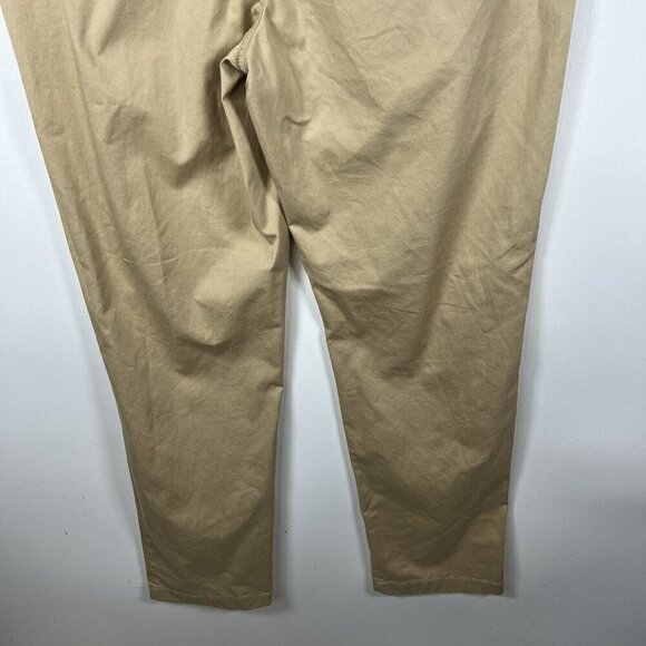 L.L Bean Lakewashed Chino Favorite Fit Pants women's size 14 Tan Workwear Office - Picture 8 of 10